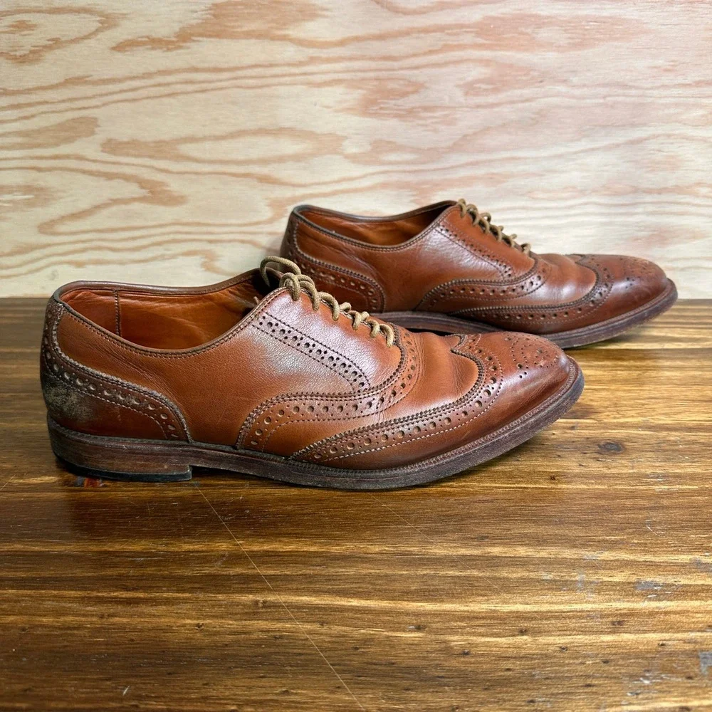 Allen Edmonds Independence Collection Jefferson Wingtip Brogue Shoes Men 10.5/11